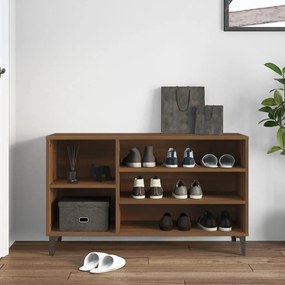 vidaXL Παπουτσοθήκη Καφέ Δρυς 102x36x60 εκ. από Επεξεργασμένο Ξύλο