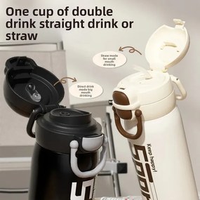 Φορητό παγούρι-θερμός - 600ml - 696420 - White