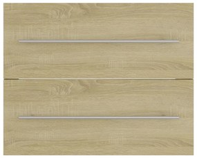 Ντουλάπι Νιπτήρα Sonoma Δρυς 60 x 38,5 x 48 εκ. από Επεξ. Ξύλο - Καφέ