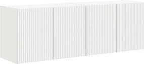vidaXL Ντουλάπι Τηλεόρασης Τοίχου 2 pcs Λευκό 59,5 x 31 x 40 εκ