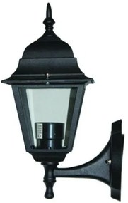 Απλίκα Φωτιστικό Τοίχου Φανάρι Τετράγωνο E27 60W IP45 ACA-HI6041BMS-Μαύρο HI6041BMS