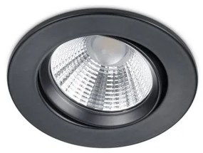 Χωνευτό Σποτ Φωτιστικό Οροφής LED 5,5W Στρογγυλό Περιστρεφόμενο ΙΡ23 Dimmable 36 Μοίρες Pamir Trio Lighting-650510132-Μαύρο 650510132