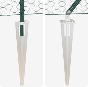 vidaXL Στύλος Περιφράξεων Πράσινο 10 x 0,4 m (25 mm πλέγμα)