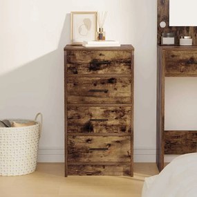 vidaXL Πλαϊνό γραφείο Καπνιστή δρυς 40 x 41 x 75 εκ Επεξεργασμένο ξύλο