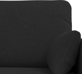 vidaXL Καναπές 140cm 2 pcs Μαύρο Μέταλλο