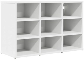 vidaXL Ντουλάπα Παπουτσιών Λευκό 52.5 x 30 x 50 εκ. Επεξεργασμένο ξύλο