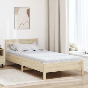 vidaXL Στρώμα Λευκό 120 x 200 cm Ζακάρ ύφασμα