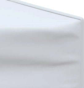 vidaXL Τέντα Εκδηλώσεων Πτυσσόμενη με Πλαϊνά Τοιχώματα Λευκή 3 x 6 μ.
