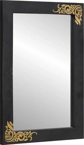 vidaXL Καθρέφτης Μπάνιου Μαύρο και Ασημί 70 x 50 x 2,5 εκ.