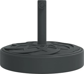 vidaXL Βάση Ομπρέλας Ασημί για Ιστό Ø38/48 χιλ. 25 κ. Γρανίτη