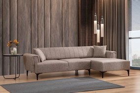 Corner Sofa-Bed Hamlet Right - Light Brown Light Brown