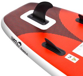 vidaXL Σανίδα SUP Φουσκωτή Σετ Κόκκινη 330 x 76 x 10 εκ.