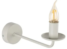 Απλίκα Φωτιστικό Τοίχου 1xE14 Μπεζ Limal 10244 TK Lighting-10244-Μπεζ 10244