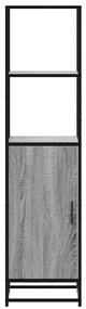 Highboard Grey Sonoma Κατασκευασμένο ξύλο και μέταλλο - Γκρι sonoma