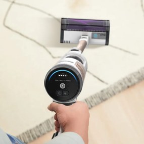 Σκούπα όρθια Shark IW3611EU, 240W, 0.4 l, 60 λεπτά αυτονομία, ανίχνευση άκρων και ρύπων, QuadClean, αντι-αλλεργιογόνα, LED, Λευκό