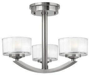 Πλαφονιέρα Φωτιστικό Οροφής 3xG9 Νίκελ Meridian HK-MERIDIAN-SF Elstead Lighting-HK-MERIDIAN-SF-Νίκελ Ματ HK-MERIDIAN-SF