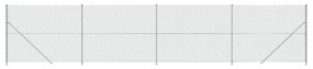 vidaXL Συρματόπλεγμα Περίφραξης Ασημί 1,4 x 10 μ. με Βάσεις Φλάντζα