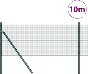 vidaXL Στύλος Περιφράξεων Πράσινο 10 x 0,6 μ (12 x 12 mm δίχτυ)