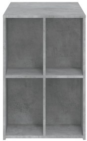 vidaXL Γραφείο Γκρι Σκυροδέματος 102 x 50 x 75 εκ. Επεξεργασμένο Ξύλο