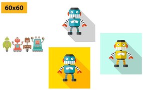 Σετ εικόνων για τους λάτρεις των παιδικών ρομπότ