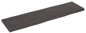 Επιφ Τραπεζιού Αν Καφέ 180x50x(2-6)εκ.Ακατέργ. Μασίφ Ξύλο Δρυός - Καφέ