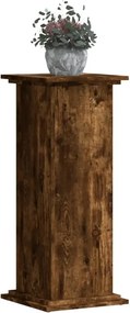 vidaXL Βάσεις Φυτών Καπνιστή Δρυς 33x33x80 εκ Επεξεργασμένο Ξύλο
