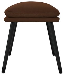 vidaXL Υποπόδιο Καφέ 45 x 29,5 x 39 εκ. από Γυαλιστερό Συνθετικό Δέρμα