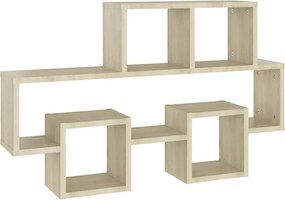 vidaXL Ράφι Τοίχου Σχήμα Αυτοκιν. Sonoma Δρυς 82x15x51 εκ. Επεξ. Ξύλο