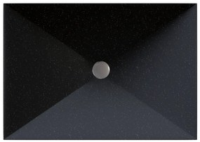 Sanitec Prisma 280 Νιπτήρας Συνθετικός Επικαθήμενος 50x40,5x10,5cm Metallic Space