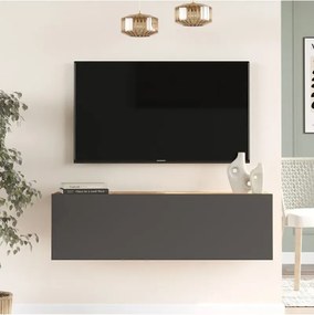 Stewehome Έπιπλο τηλεόρασης με ντουλάπι από πεύκο 100x32x29 cm