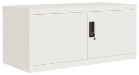 vidaXL Αρχειοθήκη Λευκή 90 x 40 x 180 εκ. Ατσάλινη