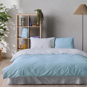 Σεντόνια Zuccero 01 (Σετ 3τμχ) Blue-Grey Kentia Ημίδιπλο 190x270cm 100% Cotton