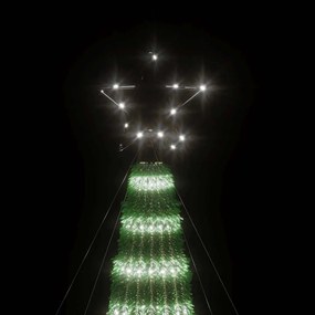vidaXL Χριστουγεννιάτικο δέντρο LED 275 LED Ψυχρό Λευκό 180 εκ.