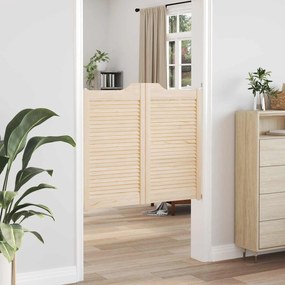 vidaXL Πόρτες Swing 2 pcs Φυσικό Μασίφ Ξύλο Πεύκου