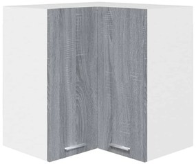 vidaXL Ντουλάπι Κρεμαστό Γωνιακό Lyon Γκρι Sonoma 57x57x60εκ.