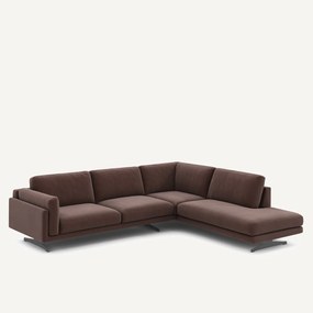 Γωνιακός καναπές από λινό βελούδο, Cesar