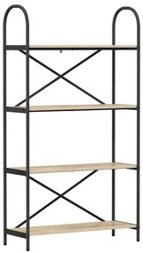 vidaXL Ράφι Βιβλίων Sonoma Δρυς 80 x 30 x 146 εκ Επεξεργασμένο ξύλο