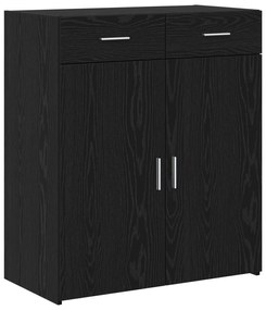 vidaXL ντουλάπα αποθήκευσης  Μαύρης Δρυς 80x42.5x93.5 εκ Επεξεργασμένο Ξύλο