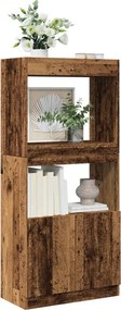 vidaXL Ντουλάπι Όψη Παλαιού Ξύλου 63x33x140 εκ. Επεξεργασμένο Ξύλο