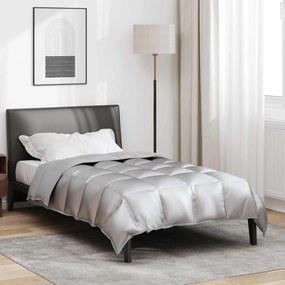 vidaXL Χειμερινό Παπλωματοθήκη 155 x 220 cm 450 gsm Ασημί