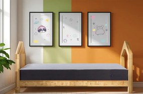 Stewehome Neva Montessori Παιδικό &amp;amp; Μονό Στρώμα Λευκό/Ανθρακί 100x200x16 cm