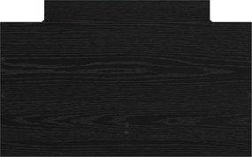 vidaXL Σκελετός Κρεβατιού Μαύρη Δρυς 90 x 200 cm Επεξεργασμένο Ξύλο