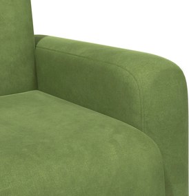 vidaXL Πολυθρόνα Ανοιχτό Πράσινο Βελούδο