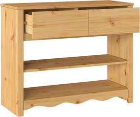 vidaXL Τραπέζι κονσόλας με συρτάρι Drammen Δρυς 89,5 x 37 x 73 εκ
