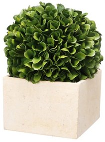 Artekko Artekko Boxwood Πράσινος Πλαστικός Τεχνητός Πύξος σε Μπεζ Κασπώ (14x14x18)cm 29396