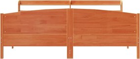 vidaXL Σκελετός Κρεβ. Χωρίς Στρώμα Καφέ Κεριού 200x200 εκ Μασίφ Πεύκο