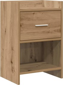 vidaXL Κομοδίνα Artisan Δρυς 40 x 30 x 60 cm Επεξεργασμένο Ξύλο