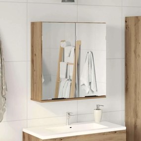 vidaXL Ντουλάπι Μπάνιου Τεχνίτης Δρυς 64x20x66,5 εκ Επεξεργασμένο Ξύλο