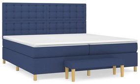 ΚΡΕΒΑΤΙ BOXSPRING ΜΕ ΣΤΡΩΜΑ ΜΠΛΕ 200X200 ΕΚ. ΥΦΑΣΜΑΤΙΝΟ 3137507