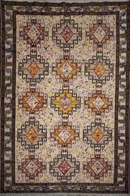 Χαλί Μετάξι Mansoor Beige-Multi 120X195 120X195cm